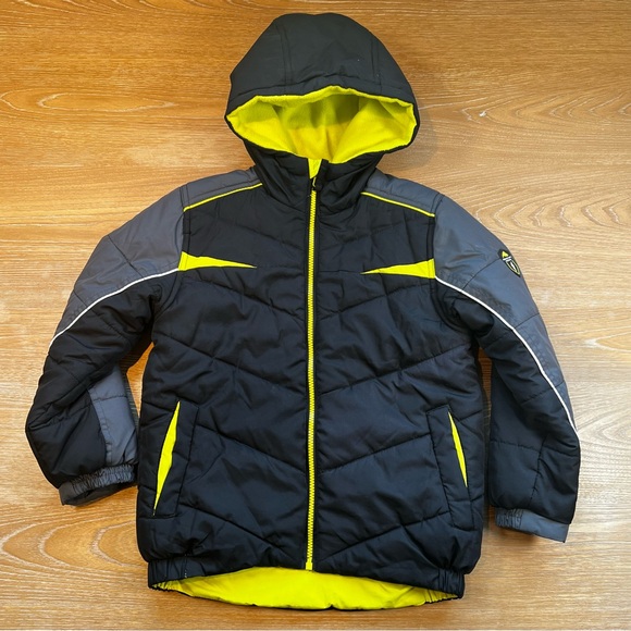 Protection System Other - Protection System Boys Puffer Jacket Black Yellow Hooded Size 7